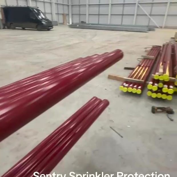 Sprinkler mains delivered to site